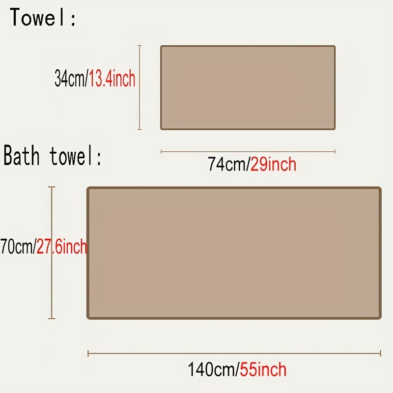 Peony Flower Bath Towel & Hand Towel Set - Cotton Gauze Double Layer