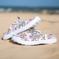Women's Scroll Pattern Beach Slippers Quick Drying Casual Shoes