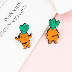 Carrot Brooch Fun Accessory for Kids and Adults Perfect Birthday Gift