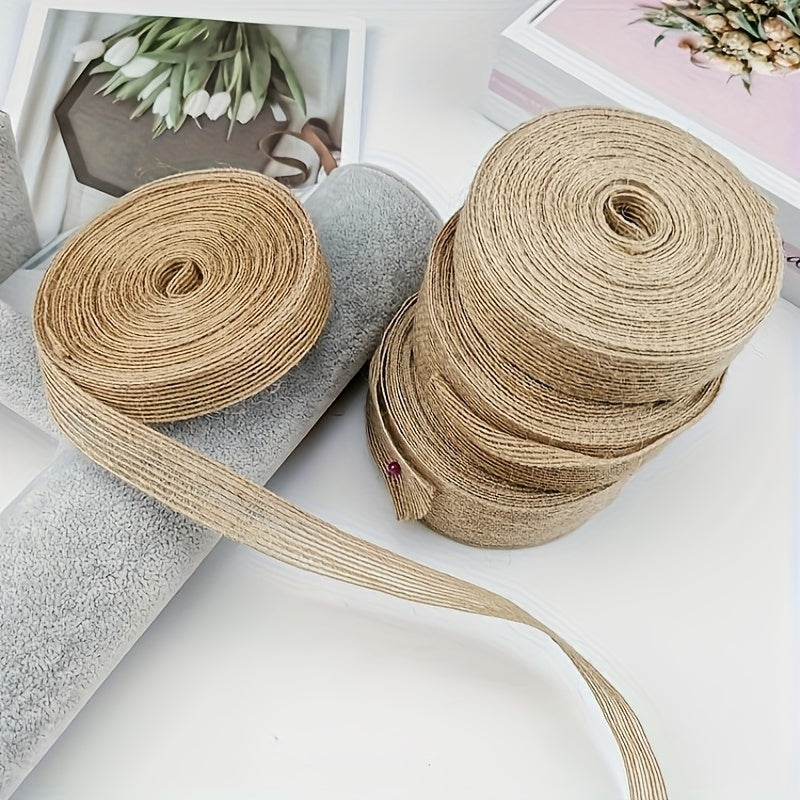 Burlap Ribbon 5Yards 10Yards 2.98inch Wedding Crafts DIY Hemp Rope Ribbon