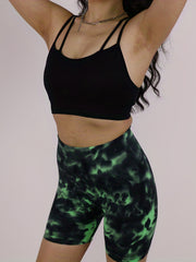 Tie Dye High Waist Sports Biker Shorts