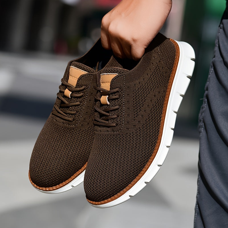 Men's Breathable Sneakers Non Slip Lace Up Shoes