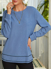 Casual Crew Neck Sweatshirt for Women