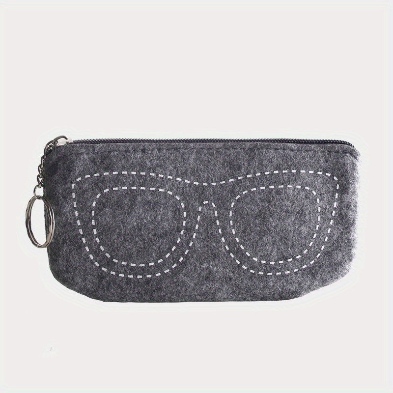 Portable Glasses Storage Bag Zipper Travel Pouch