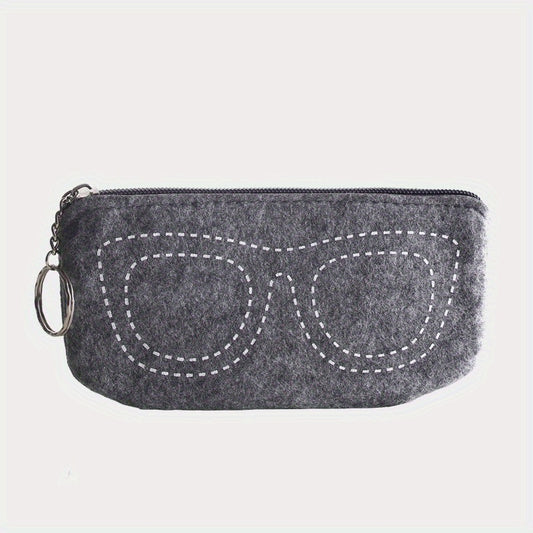 Portable Glasses Storage Bag Zipper Travel Pouch