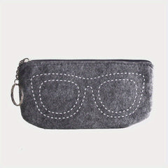 Portable Glasses Storage Bag Zipper Travel Pouch