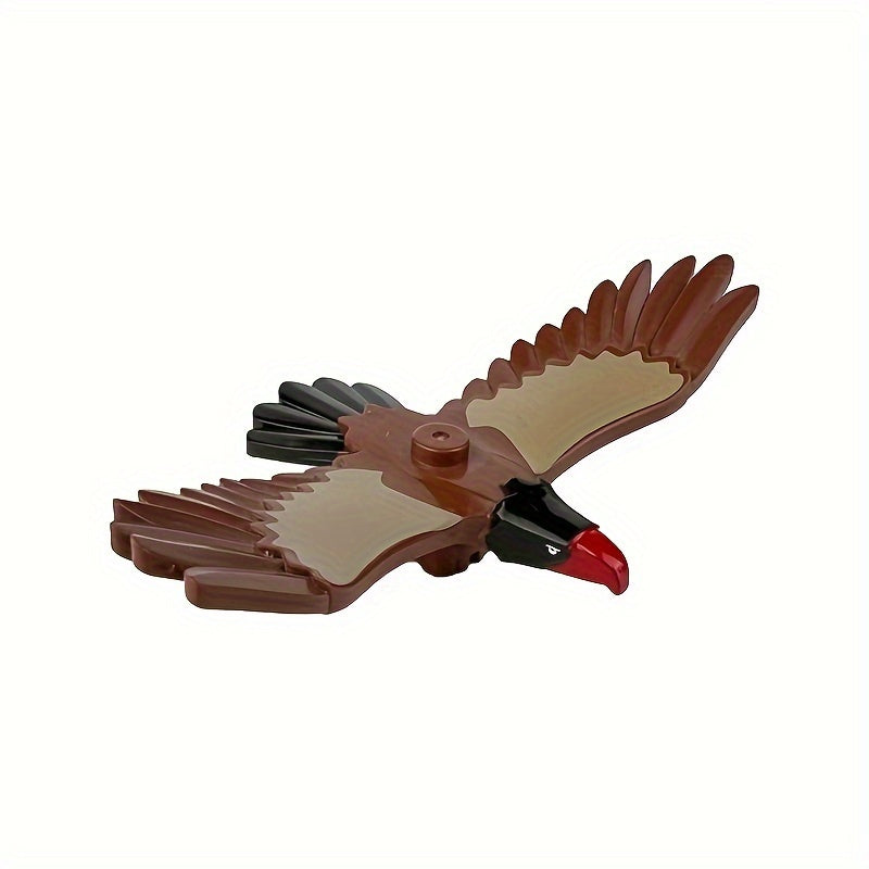 2pcs Bald Eagle Animals Birds Building Blocks Accessories Fun MOC Scene Gift
