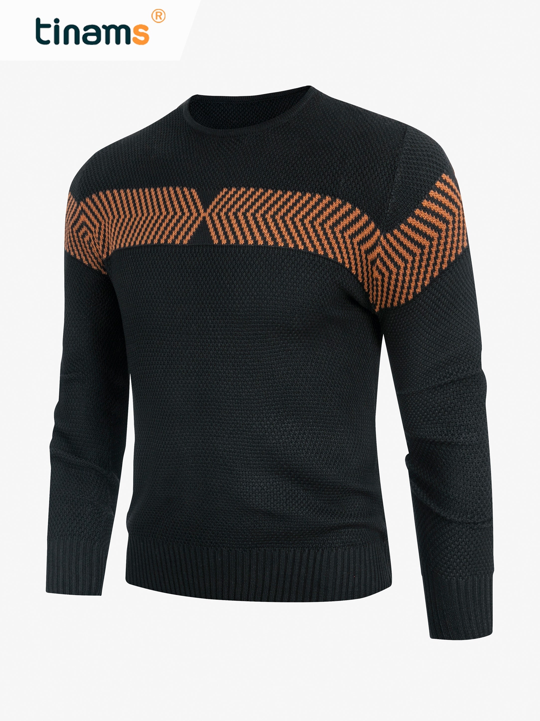 Men's Knit Sweater Long Sleeve Casual Pullover
