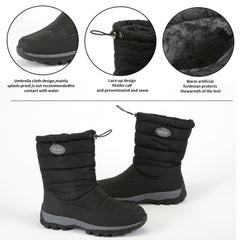 Women's Non Slip Snow Boots Waterproof Warm Walking Shoes