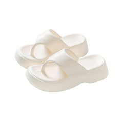 Women's Solid Flip Flops Casual Clip Toe Summer Sandals Lightweight Beach Shoes