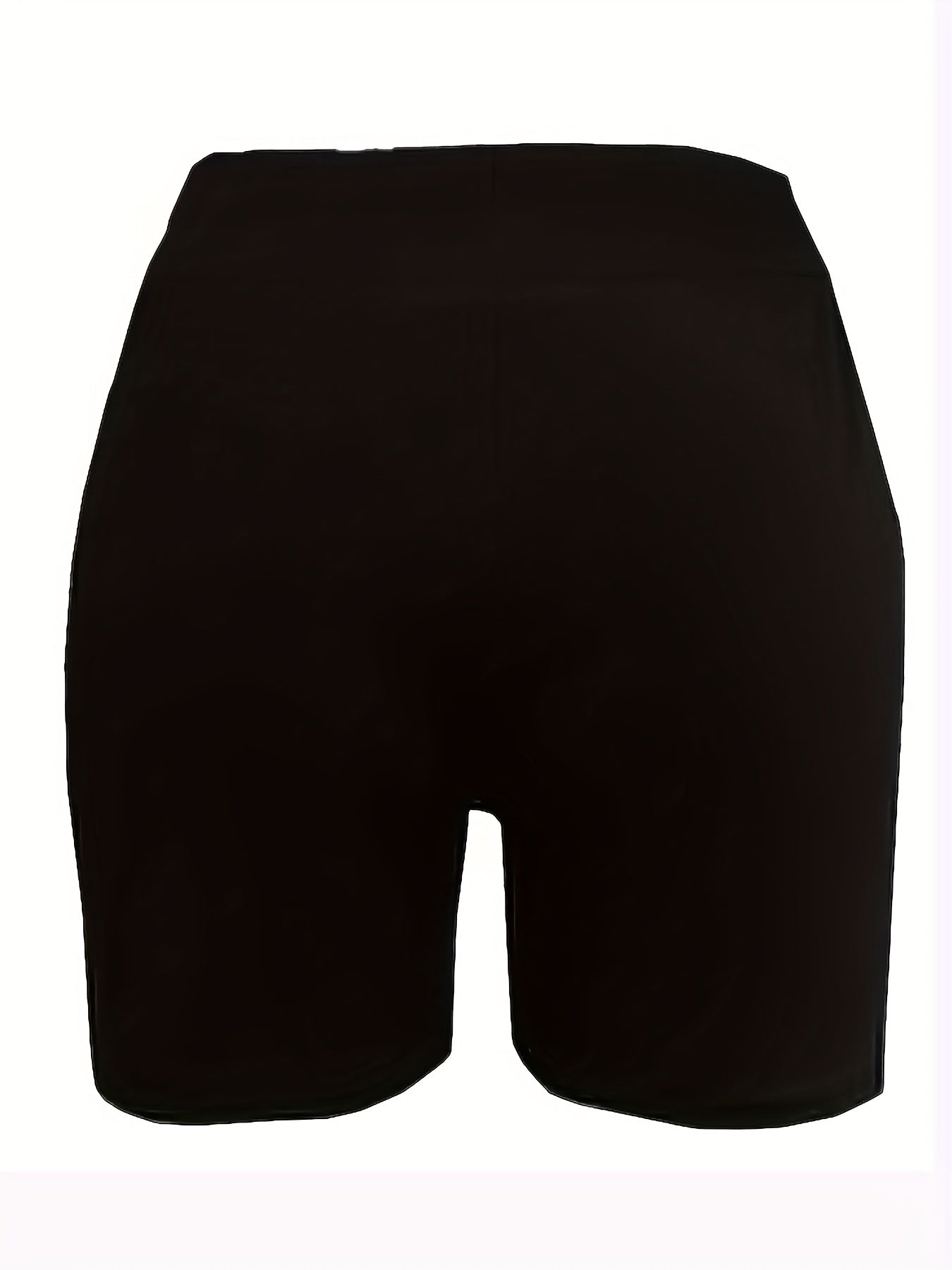 Skeleton Gesture Print High Rise Biker Shorts