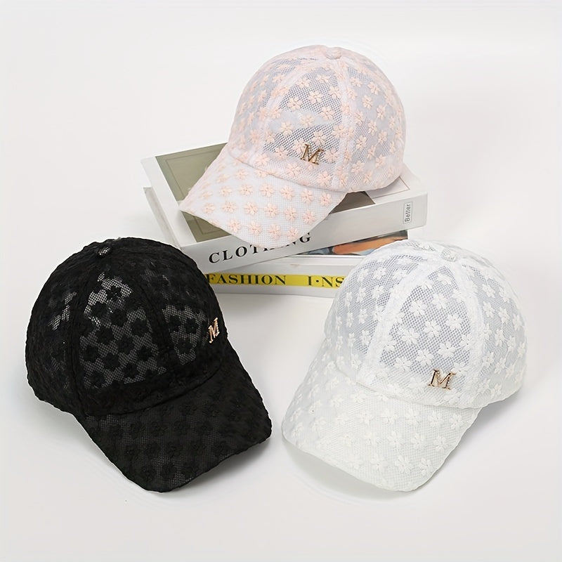 Stylish Lace Baseball Cap Flower Sun Hat Snapback Dad Hat