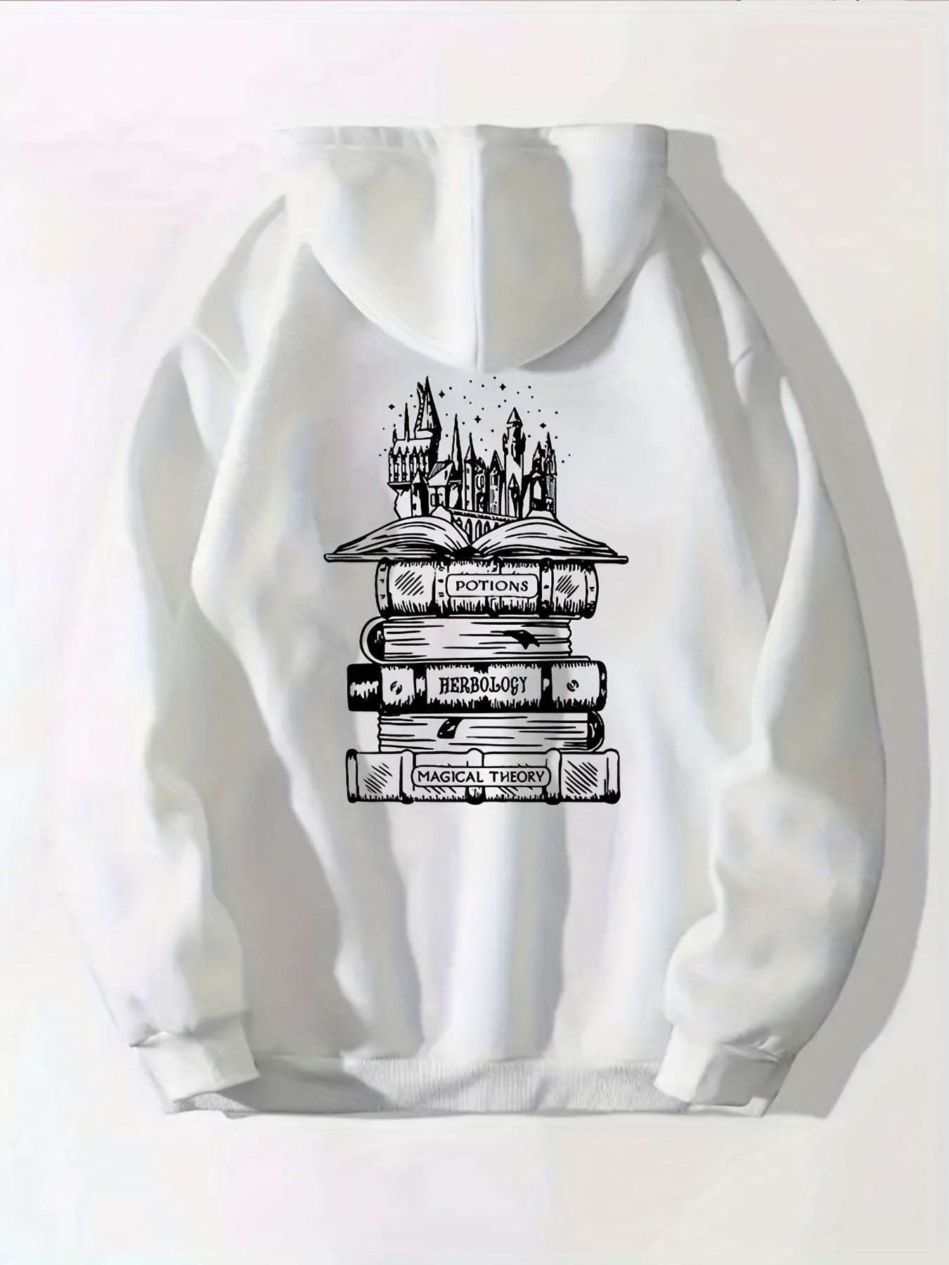 Print Zip Up Pocket Hoodie Casual Long Sleeve Hoodie