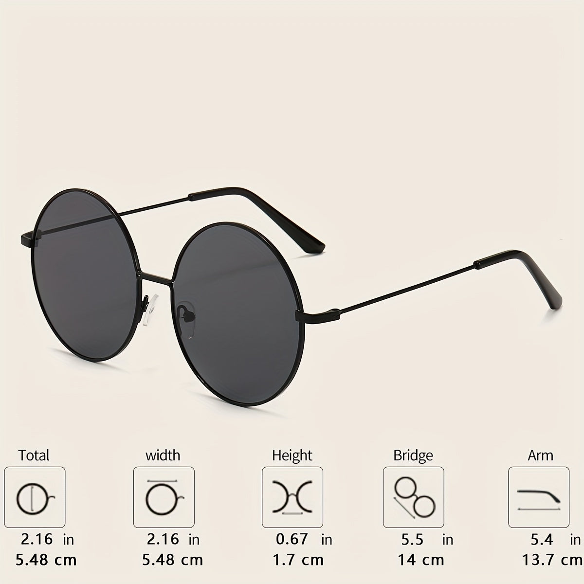 Vintage Style Stainless Steel Sunglasses UV400 Protection