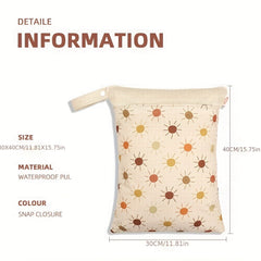 Mommy Bag Double layer Zipper Stroller Hanging Bag Baby Diaper