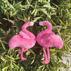 Cute Pink Flamingo Plush Toy Stuffed Animal Yellow Beak Nursery Decor Cuddly