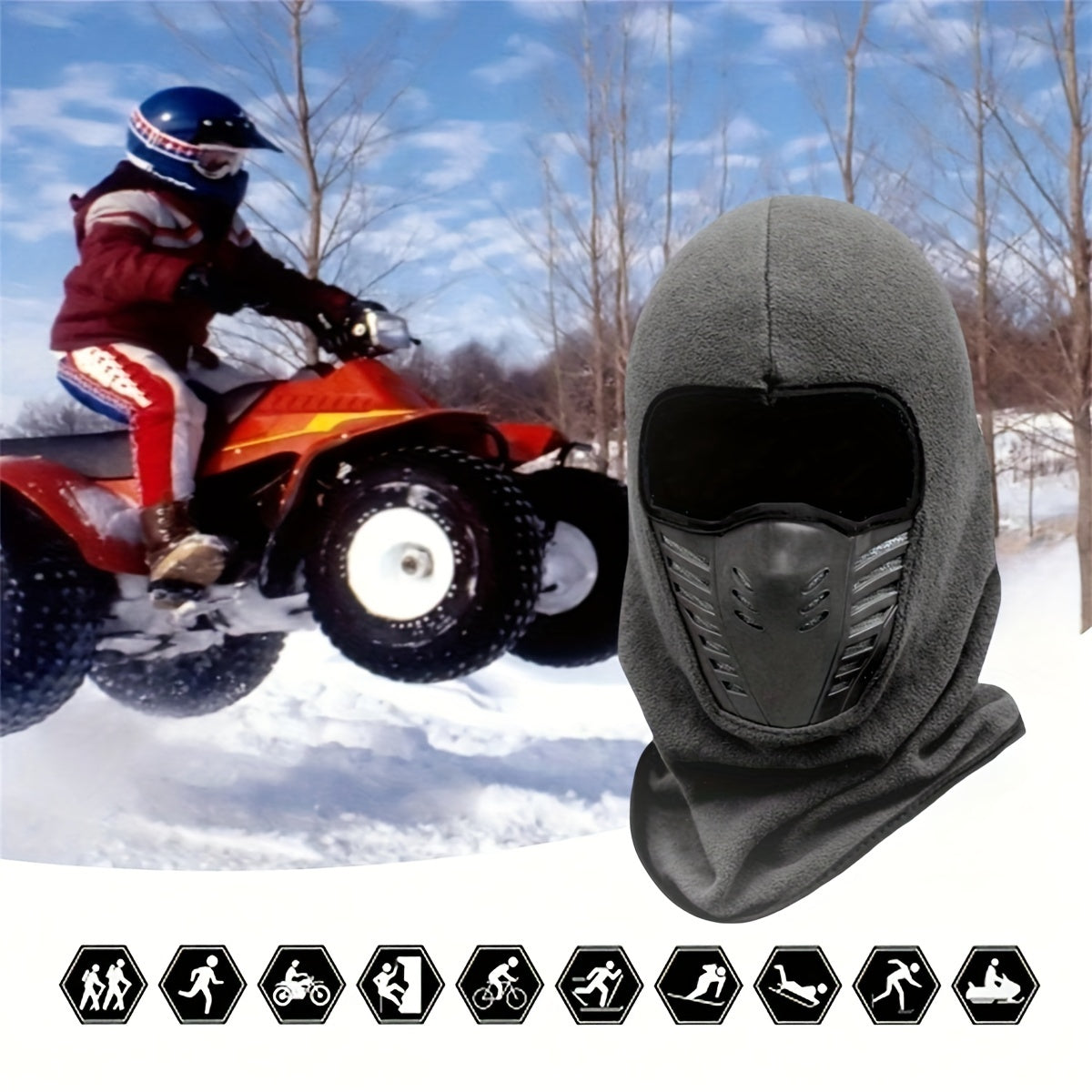 Winter Outdoor Sports Mask for Cycling Skiing Hiking Snowboarding