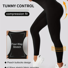 High Waist Butt Lifting Yoga Pants Moisture Wicking Leggings