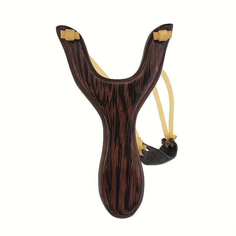Outdoor Wooden Slingshot Toy for Play and Target Shooting