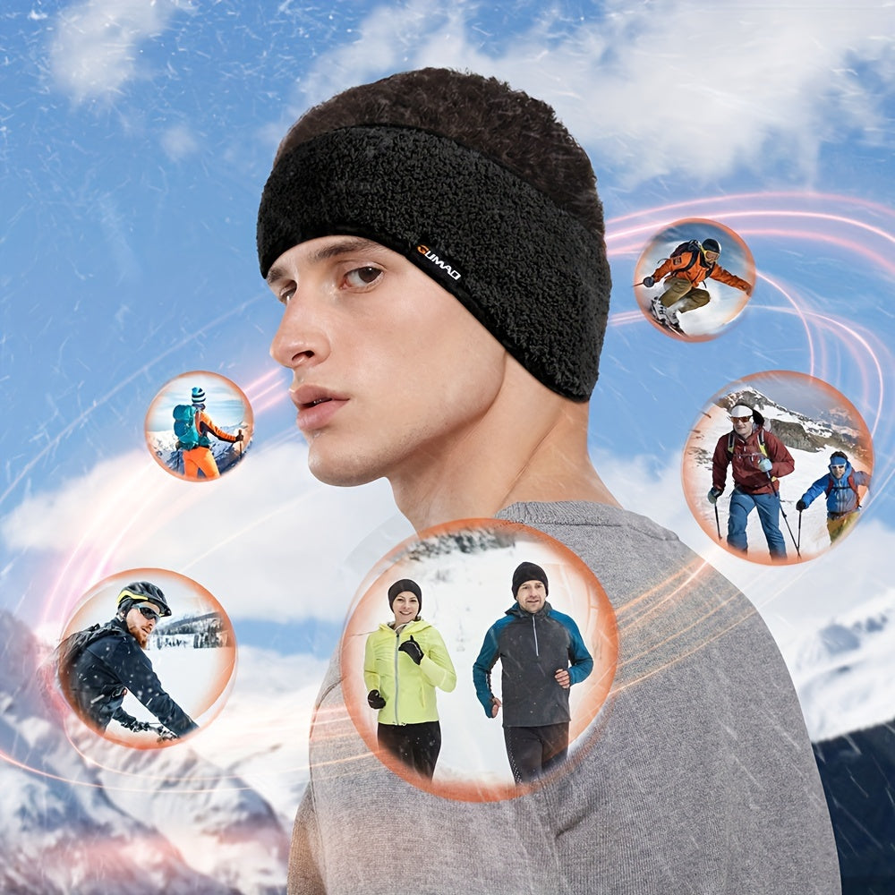 MVPTOO Winter Fleece Ear Warm Headband for Sports Yoga Gym