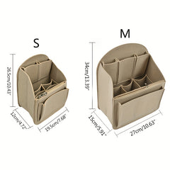 Large Capacity Cosmetic Bag Travel Organizer Felt Makeup Organizer