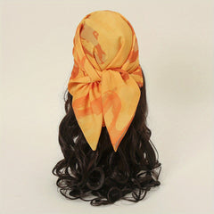 Boho Animal Pattern Square Scarf 70 Thin Sunscreen Headscarf Casual Neck Scarf
