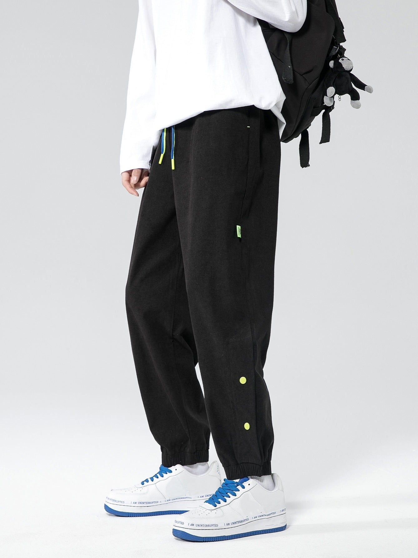 Men's Casual Drawstring Sweatpants for Spring/Autumn