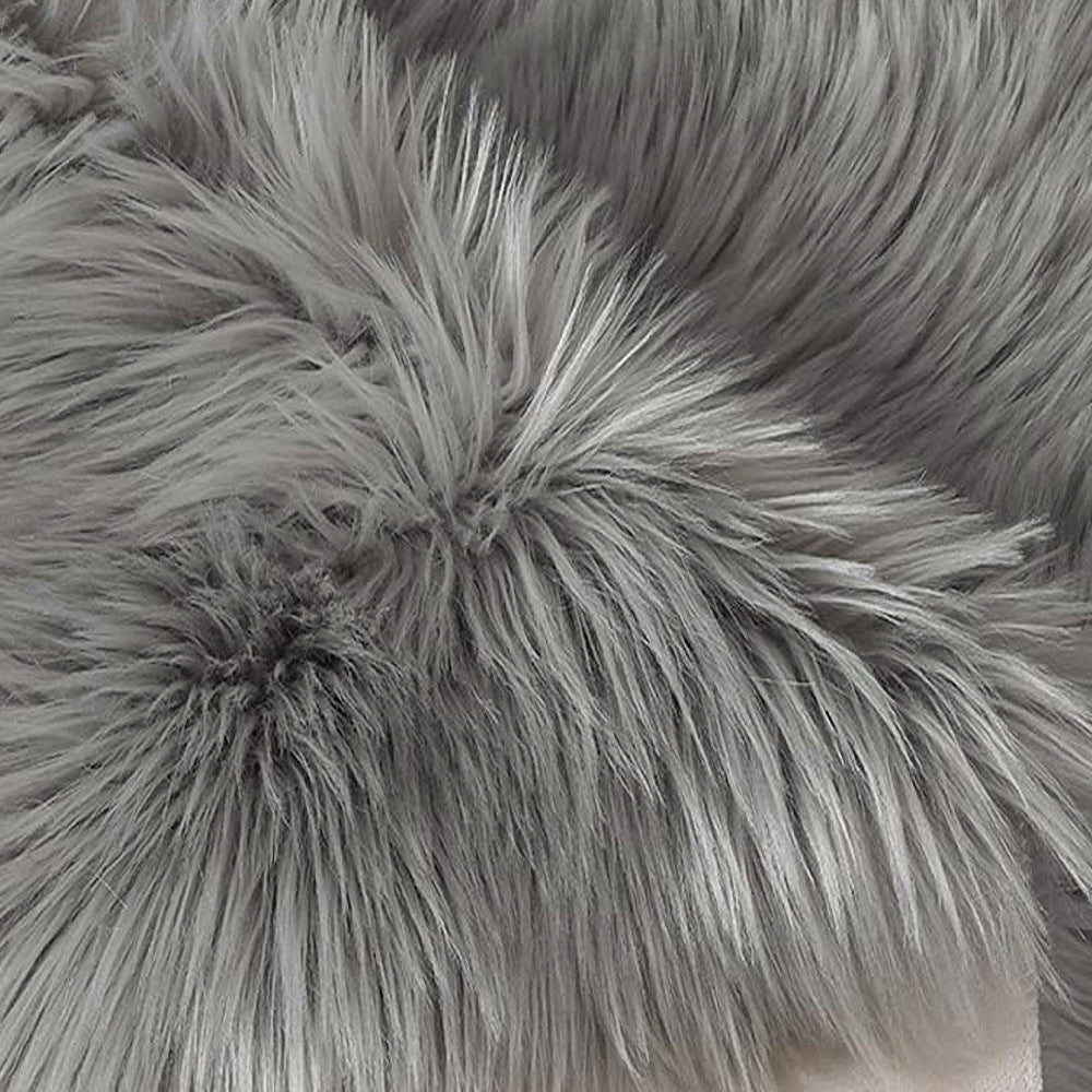 Cozy Animal Print Faux Fur Rug for Living Room, Bedroom, Sofa