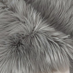 Cozy Animal Print Faux Fur Rug for Living Room, Bedroom, Sofa