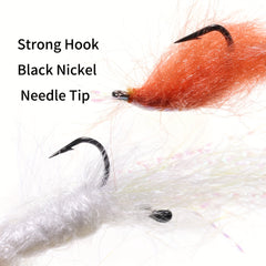 4pcs Back Flash Shrimp Fly Kit - Trout Saltwater Fishing Lure Sabiki Bait