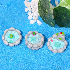 3pcs Christmas Mini Water Pool Pond Deco for Fairy Garden Mini Landscape