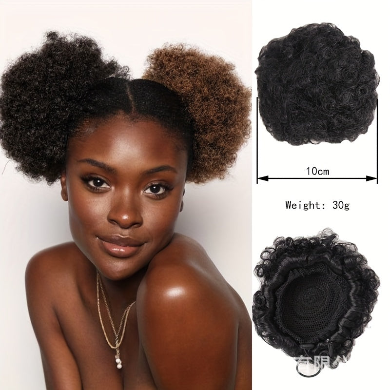 Hair Wigs for Women & Afro Hair Buns for Kids - Party Wear