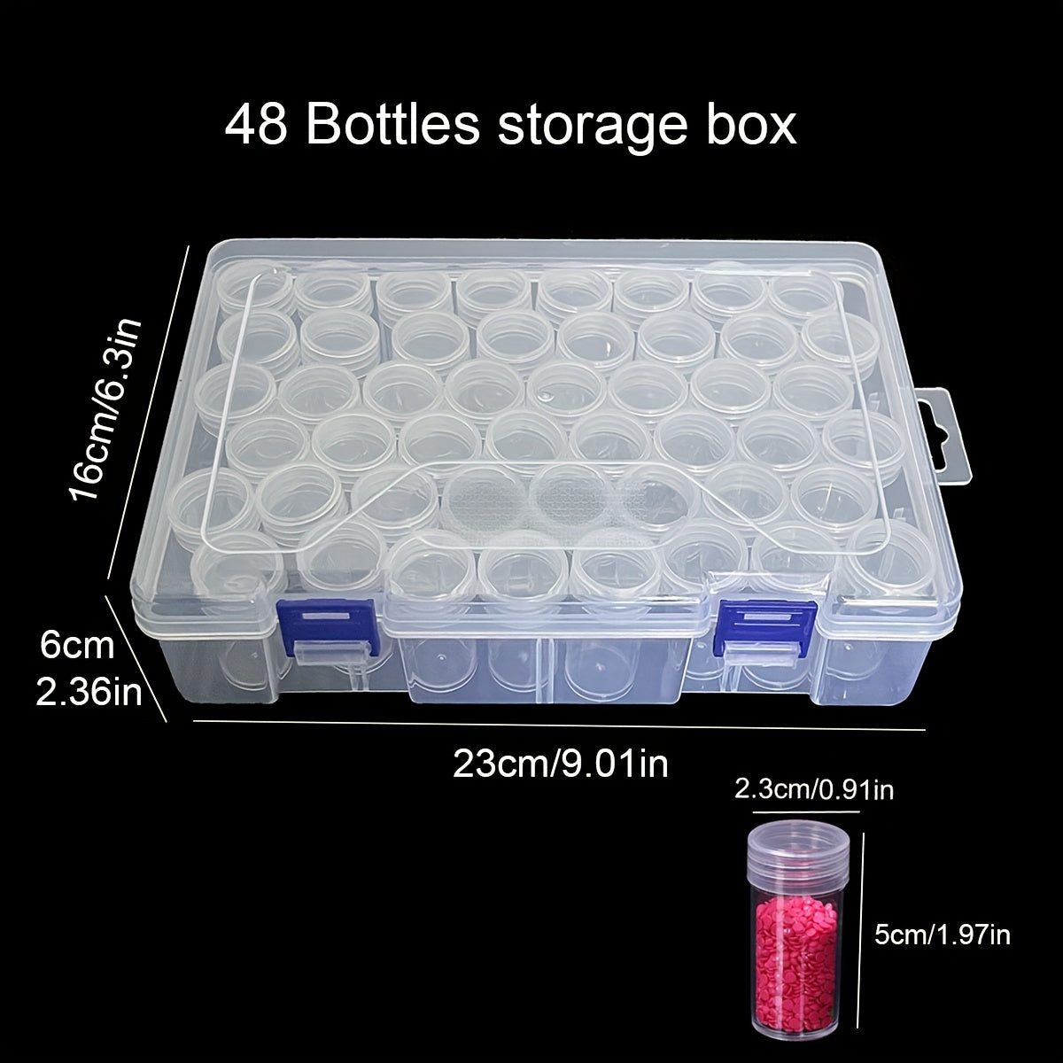 Small Storage Bottle With Plastic Box DIY Diamond Painting Acc