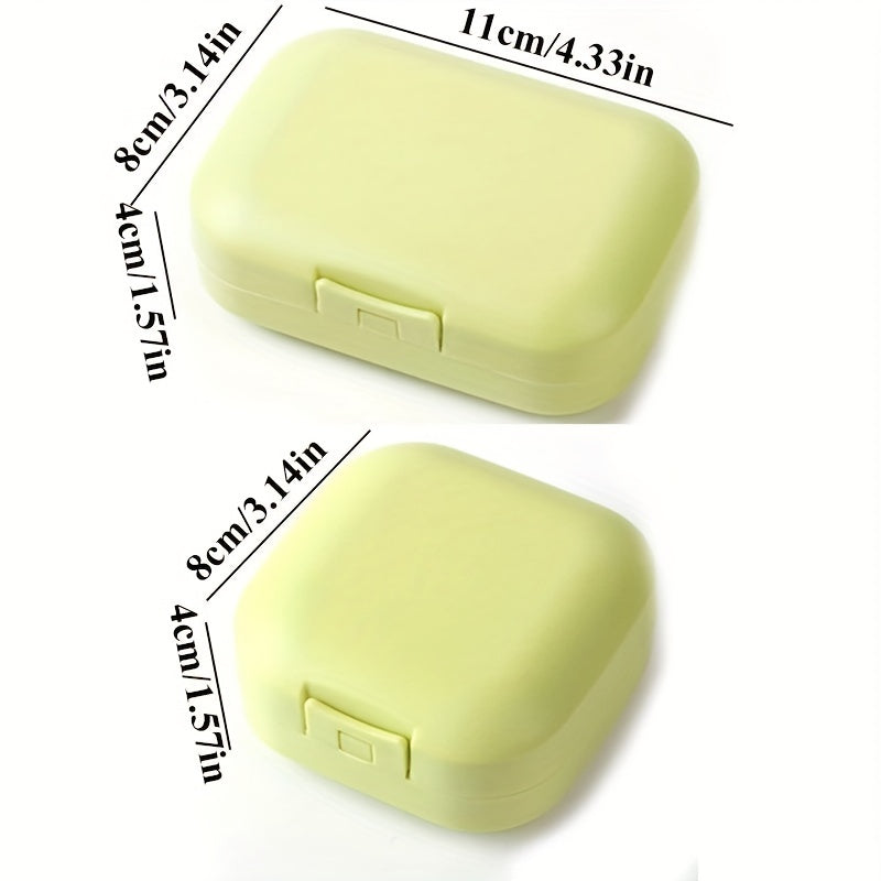 Travel Soap Holder Rectangular Plastic Storage Box Bathroom Accessories