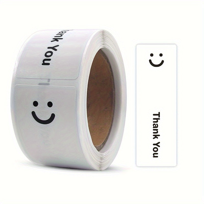 120pcs Smile Thank You Stickers Gift Packaging Sealing Strips