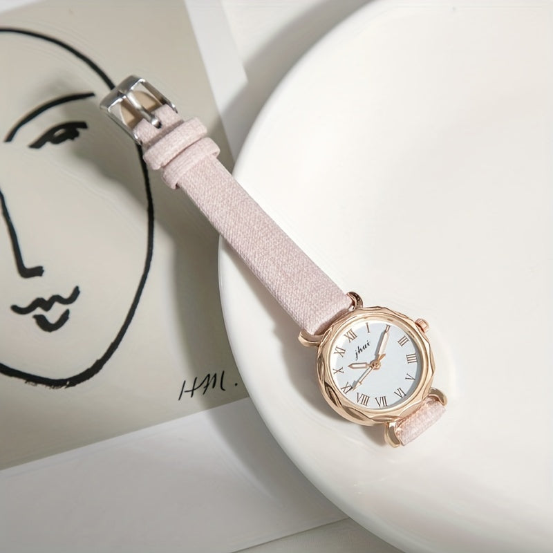 Kids' Roman Dial Alloy Pointer Quartz Watch Gift