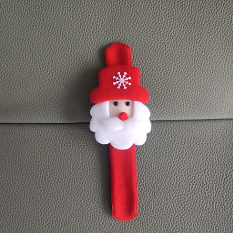 Light-Up Christmas Bracelet Cartoon Snap Gift Props