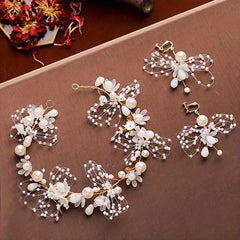 Faux Pearl Hair Hoop Bridal Wedding Headband