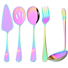 7Pcs Stainless Steel Cutlery Set Dinnerware Kitchen Tableware Set