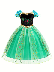 Anime Movie Character Cosplay Costume Girl s Velvet Mesh Dress