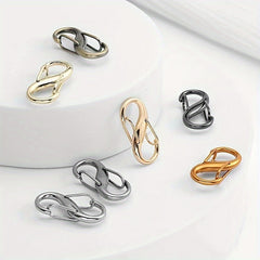 10pcs Chain Strap Bag Adjustable Metal Buckles Chain Links Tiny Clip For Bag