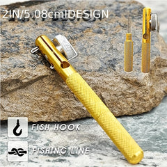 Aluminum Fishhook Knot Tying Device Fishing Line Hook Tier