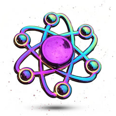 Alloy Finger Spinner Iridescent Purple & Golden Fidget