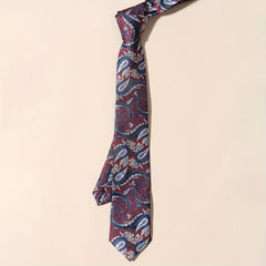 Men's Embroidery Cashew Flower Ethnic Style Tie