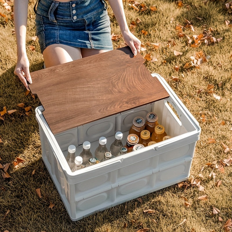 Foldable Car Trunk Storage Box for Outdoor Camping Picnics