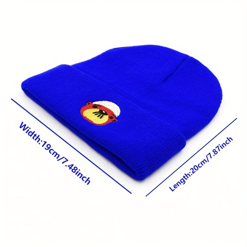 Bear Dad Animal Cartoon Bear Knitted Hat for Men and Women