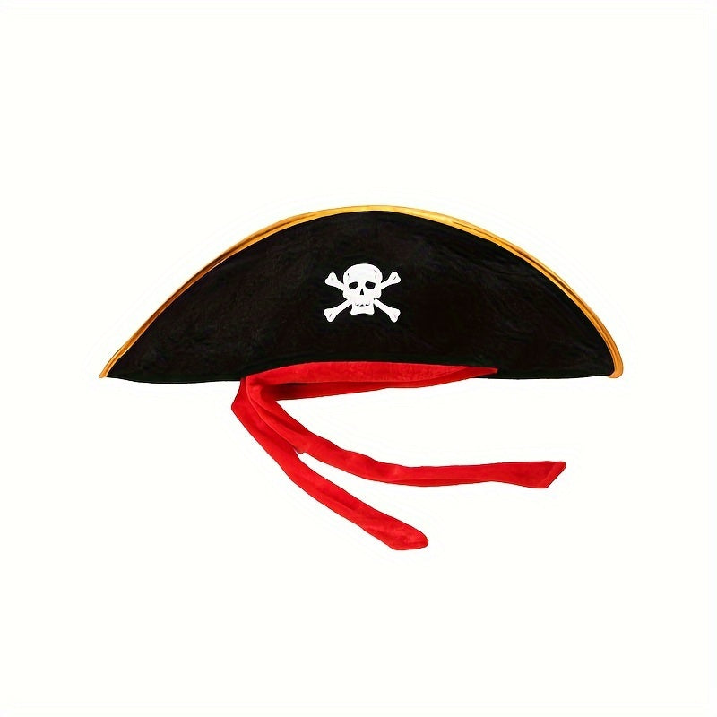 Golden Pirate Captain Hat Skull Pirate Hat