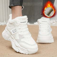 Women's Snowproof Winter Platform Sneakers Plush Inner Warm Shoes