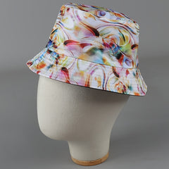 Colorful Graffiti Bucket Hat Cyberpunk Reversible Lightweight Fisherman