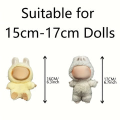 Stylish Clothes for LABUBU Dolls, Perfect Gift for 16-17 cm Dolls